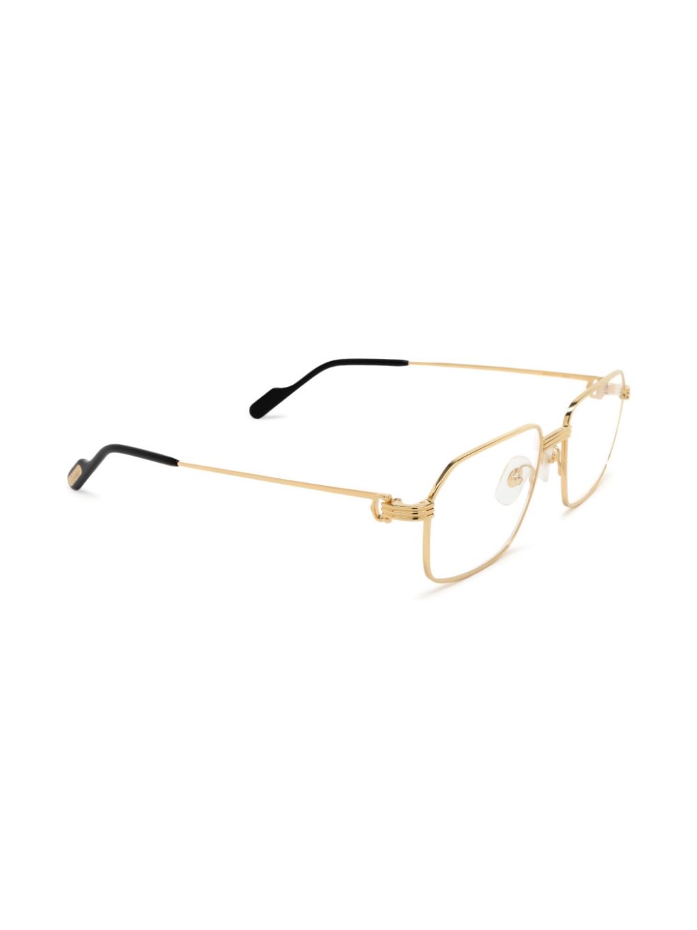 Cartier Eyewear Bril met geometrisch montuur - Goud