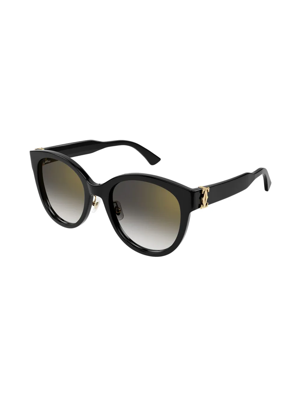 Cartier Eyewear Zonnebril met cat-eye montuur - Zwart