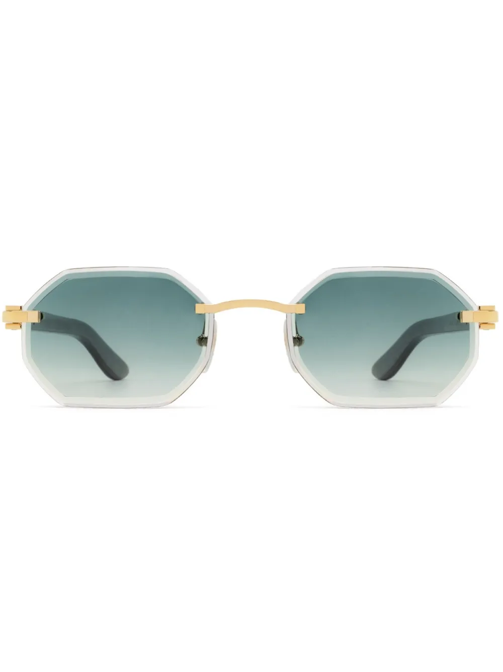 Cartier Eyewear Zonnebril met geometrisch montuur Goud