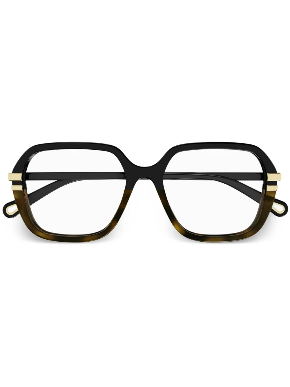 Chloé Eyewear Occhiali con stampa - Nero
