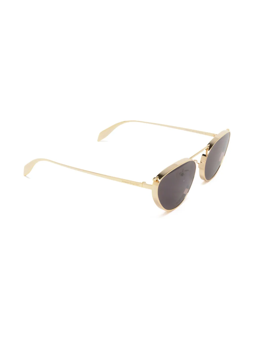 Alexander McQueen Eyewear AM0424S zonnebril Goud