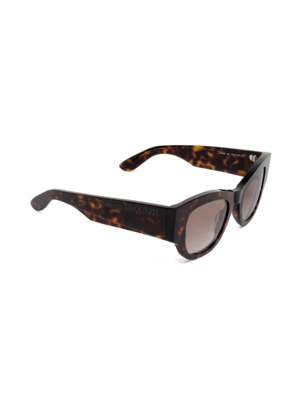 Shop Alexander Mcqueen Am0420s Sunglasses In Brown