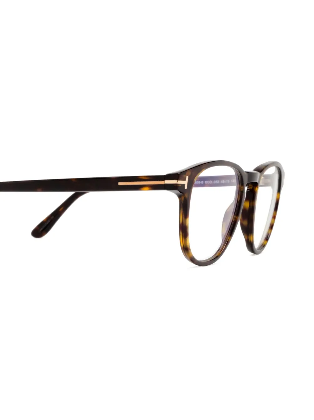TOM FORD Eyewear Bril met rond montuur Bruin