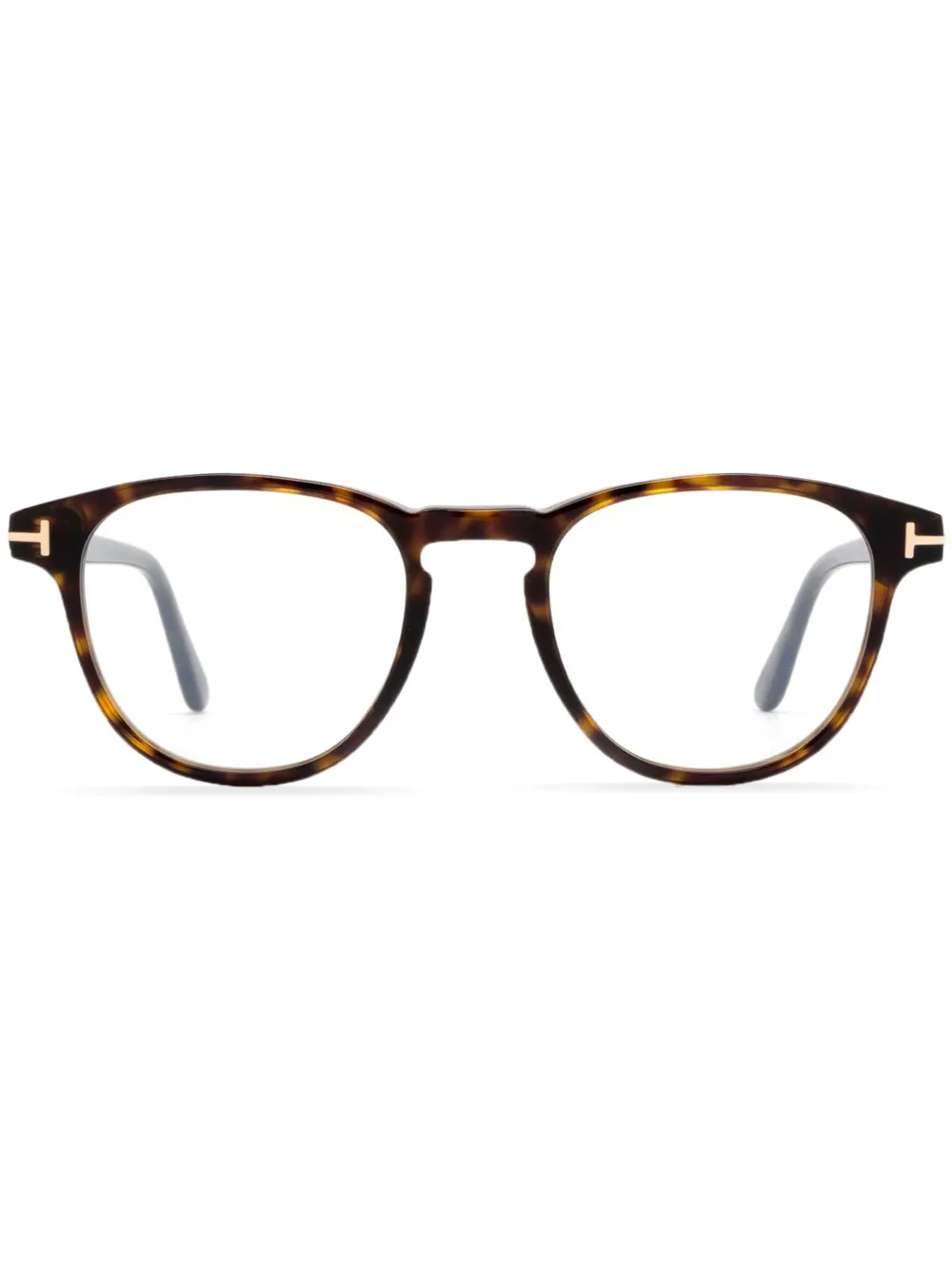 TOM FORD Eyewear Bril met rond montuur Bruin