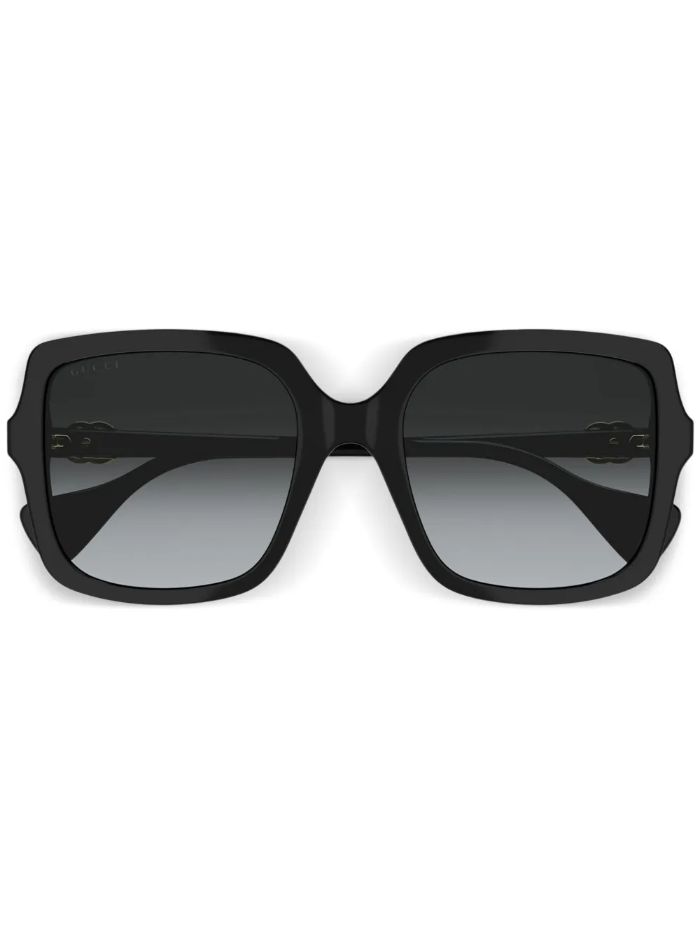 Gucci Eyewear Zonnebril met vierkant montuur Zwart