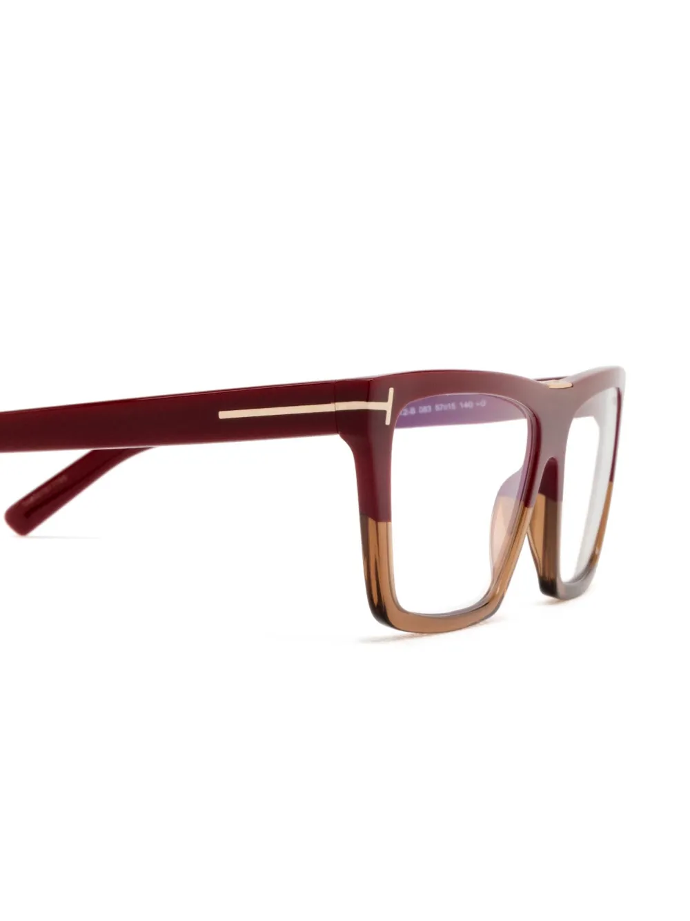 Tom Ford Square-frame Glasses In Brown