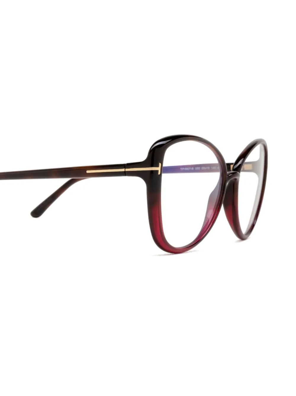 Tom Ford Cat-eye Glasses In Black
