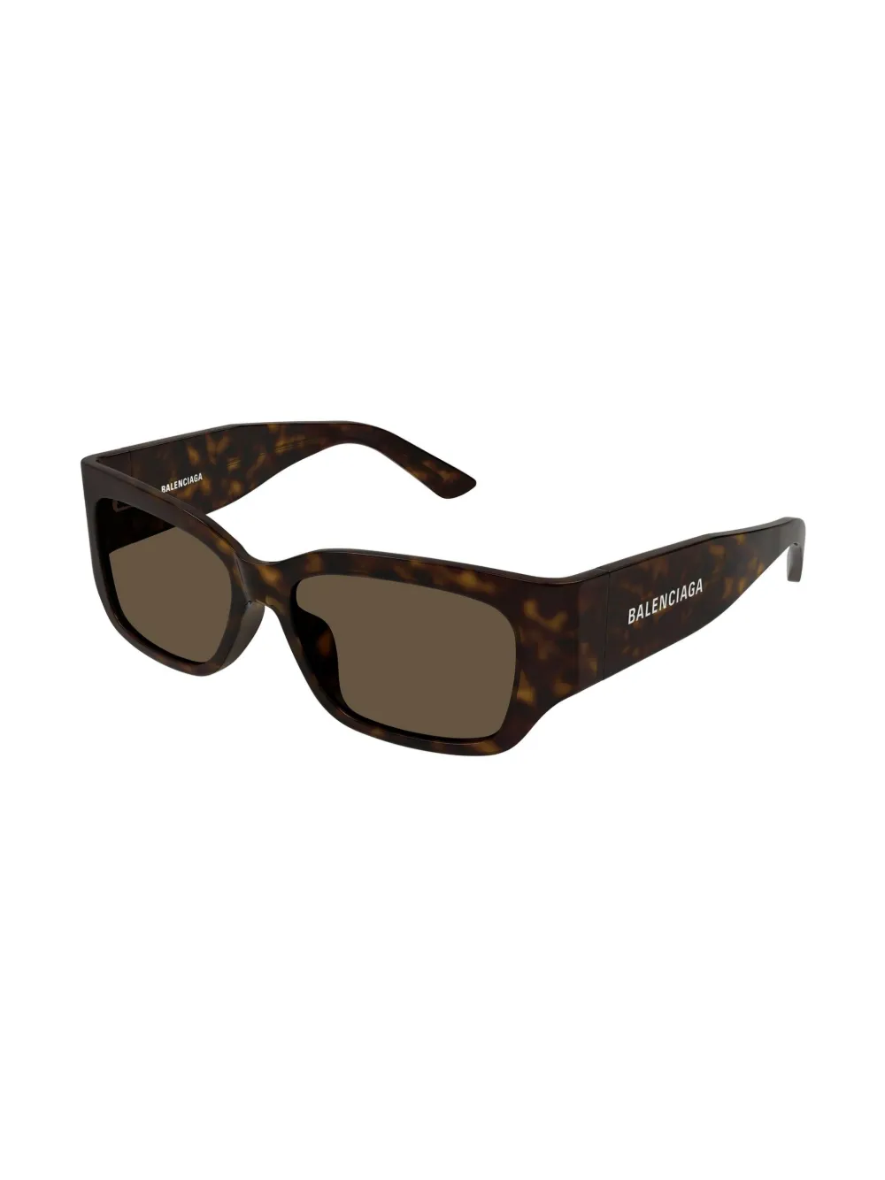 Balenciaga Eyewear Zonnebril met vierkant montuur - Bruin