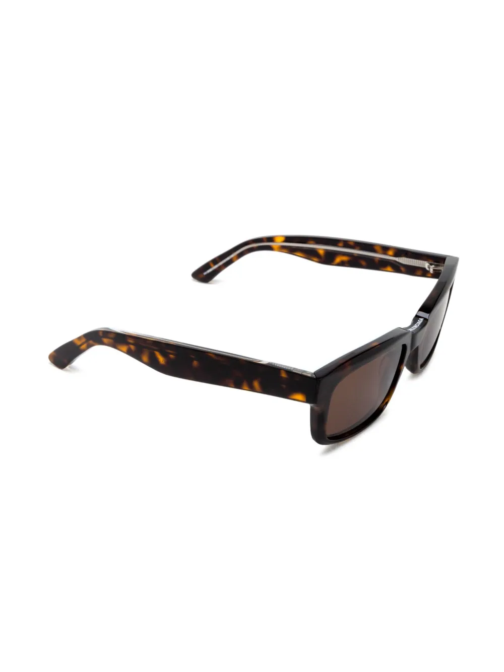 Balenciaga Eyewear Zonnebril met rechthoekig montuur - Bruin