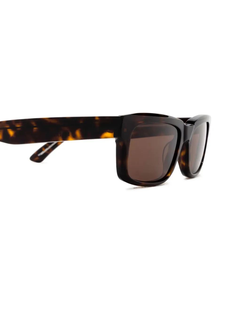 Balenciaga Eyewear Zonnebril met rechthoekig montuur Bruin