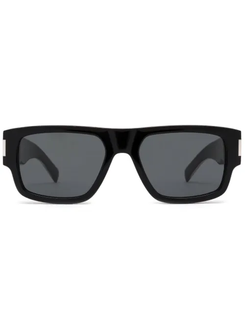 Lunettes de soleil à monture rectangulaire - Saint Laurent Eyewear - Modalova
