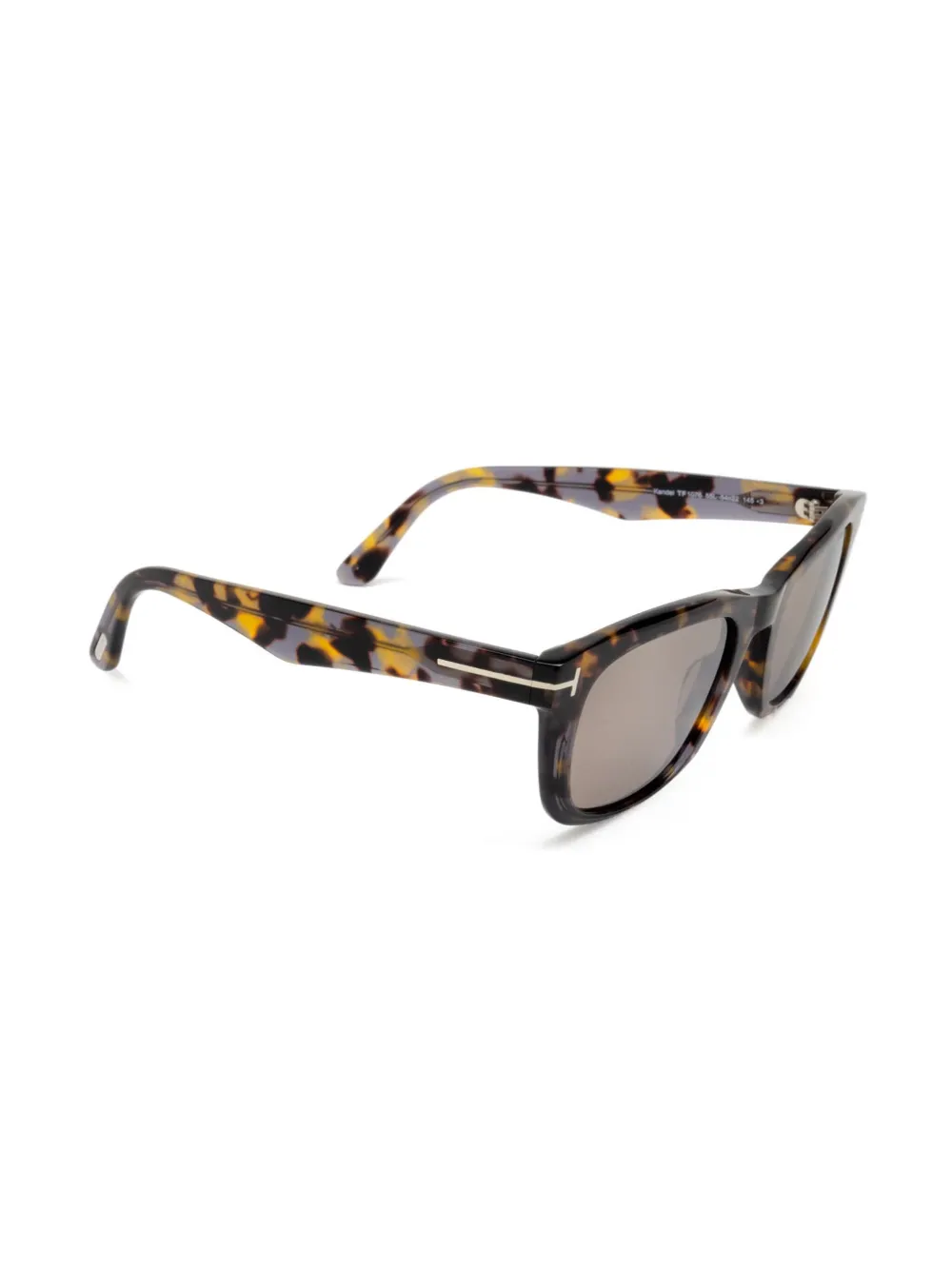 TOM FORD Eyewear Kendel zonnebril met vierkant montuur Bruin