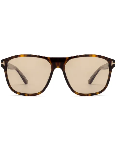 TOM FORD Eyewear square-frame tortoiseshell-effect sunglasses