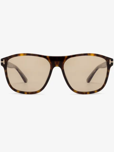 TOM FORD Eyewear square-frame tortoiseshell-effect sunglasses