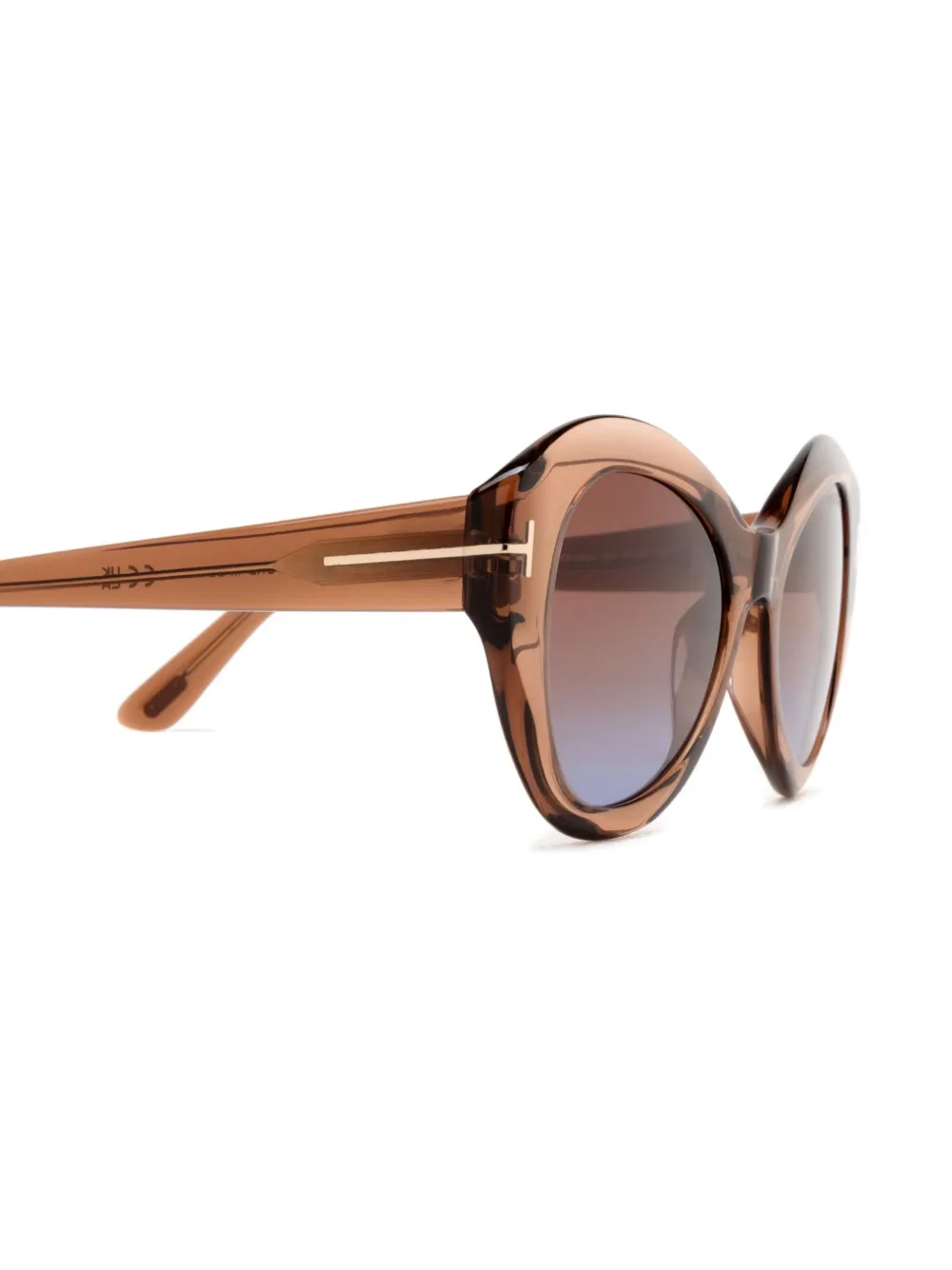 TOM FORD Eyewear Guinevere zonnebril Bruin