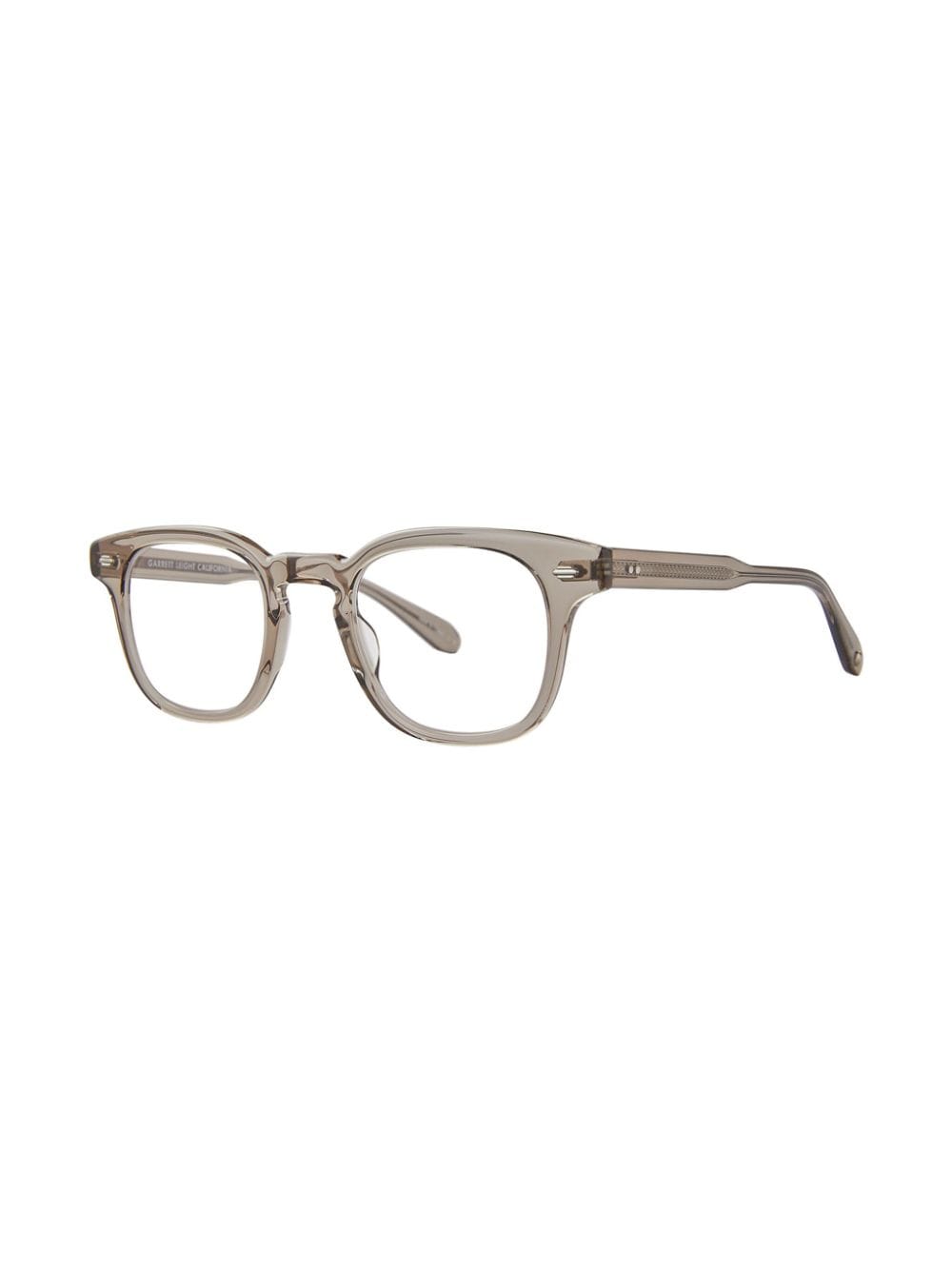 Shop Garrett Leight Sherwood Glasses In Grey