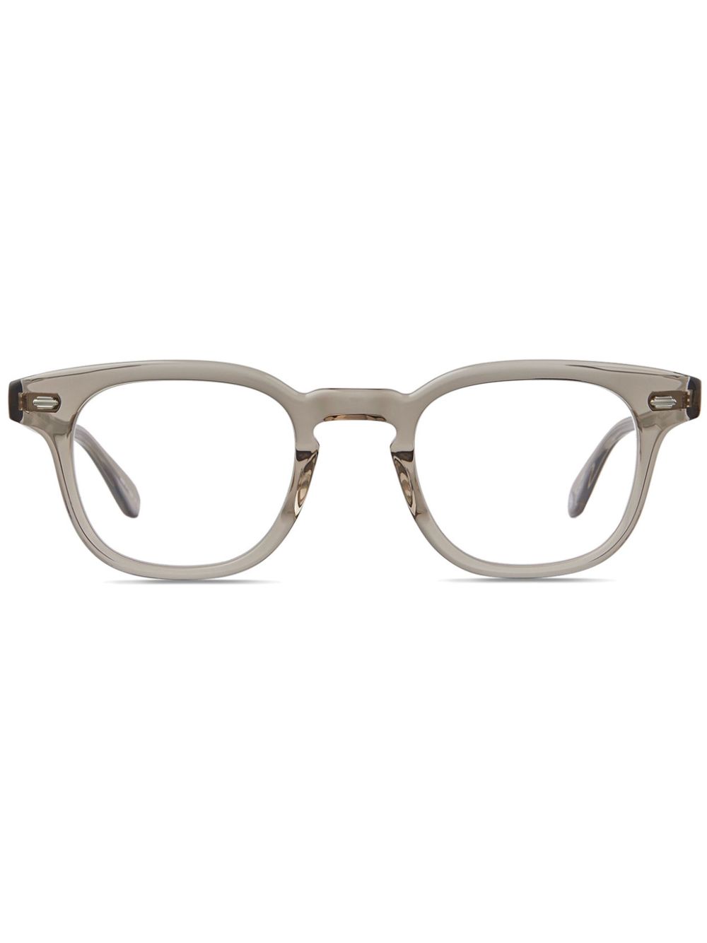 Shop Garrett Leight Sherwood Glasses In Grey