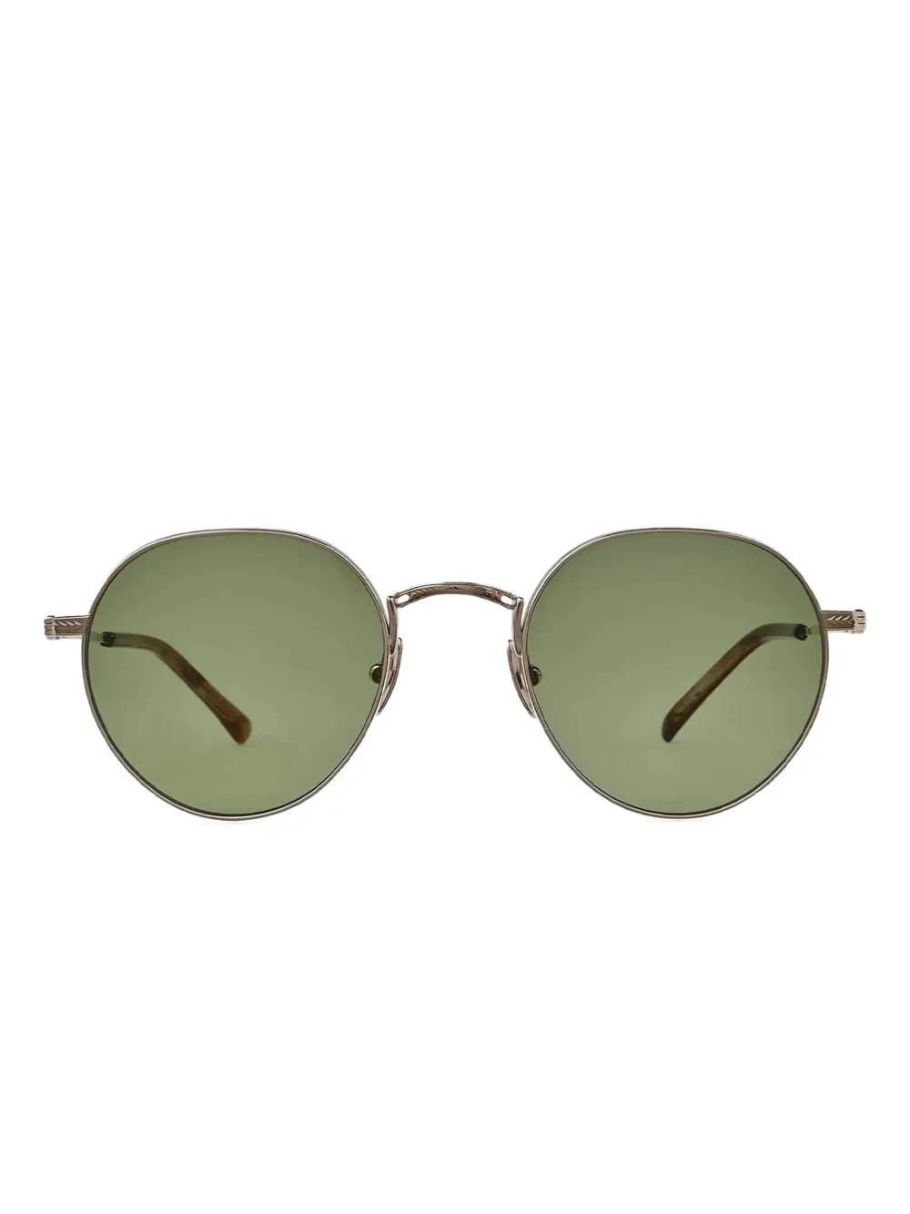 MR. LEIGHT HACHI S 12K White Gold-Matte Marbled Rye Semi-Flat Diamond Green Goud