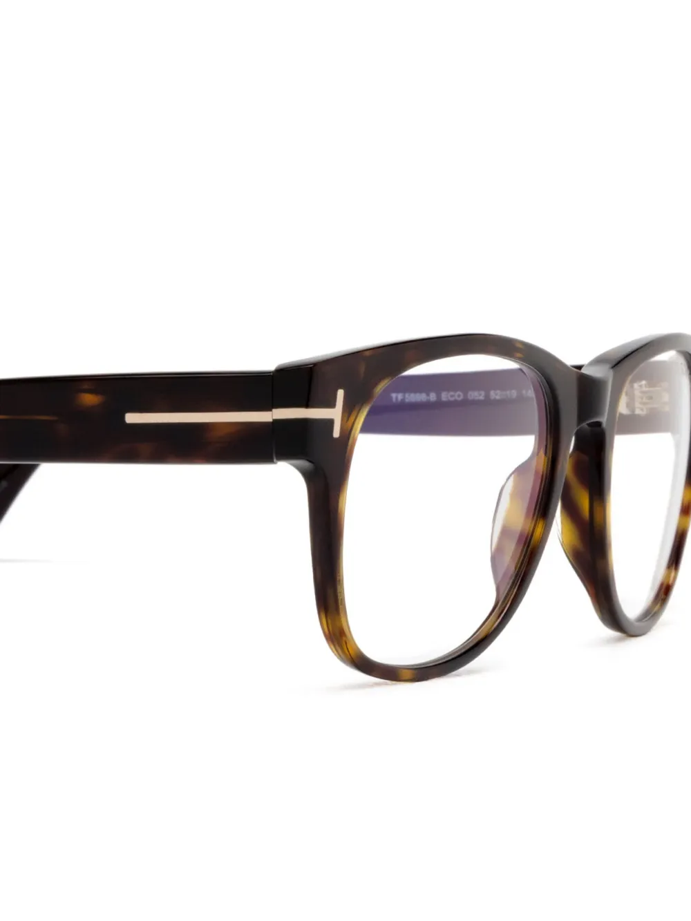 TOM FORD Eyewear Bril met rond montuur Bruin