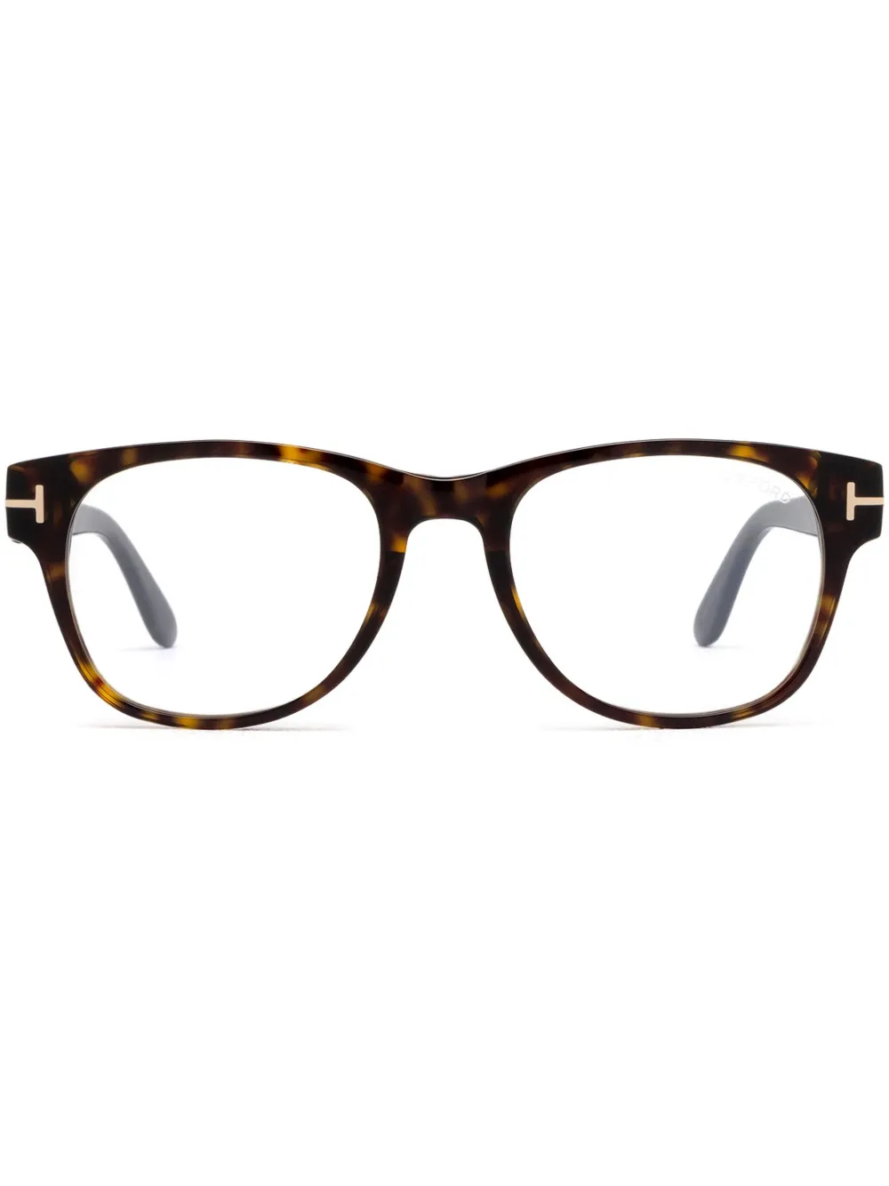 TOM FORD Eyewear Bril met rond montuur Bruin