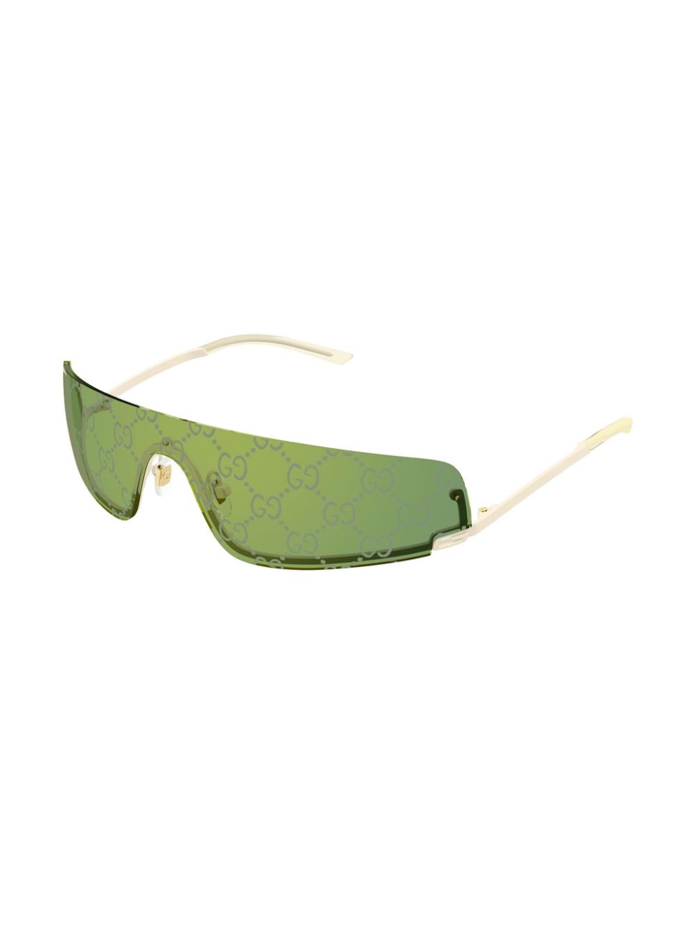 Gucci Eyewear Zonnebril met masker montuur - Beige