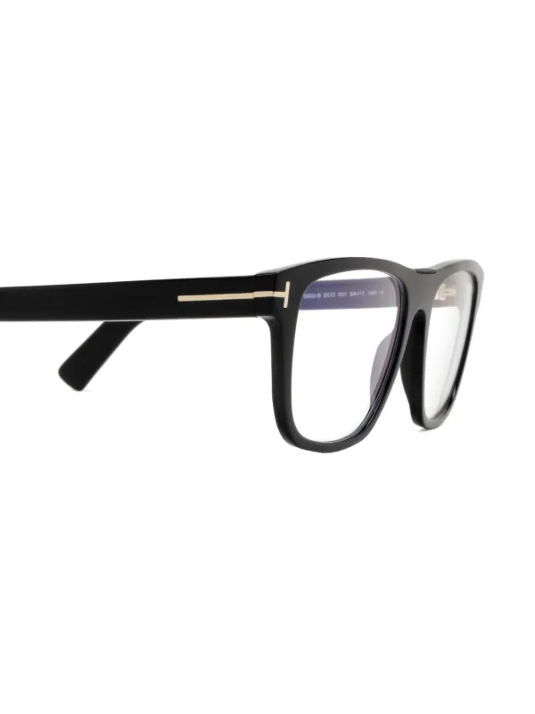 TOM FORD Eyewear スクエア眼鏡フレーム | ブラック | FARFETCH JP