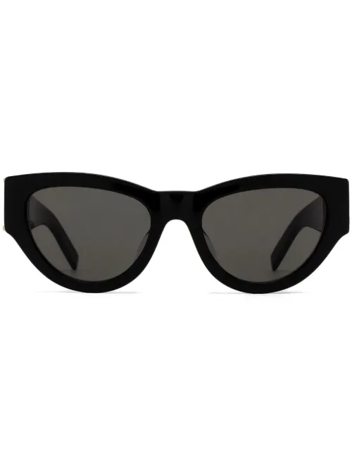 Lunettes de soleil à monture ronde - Saint Laurent Eyewear - Modalova
