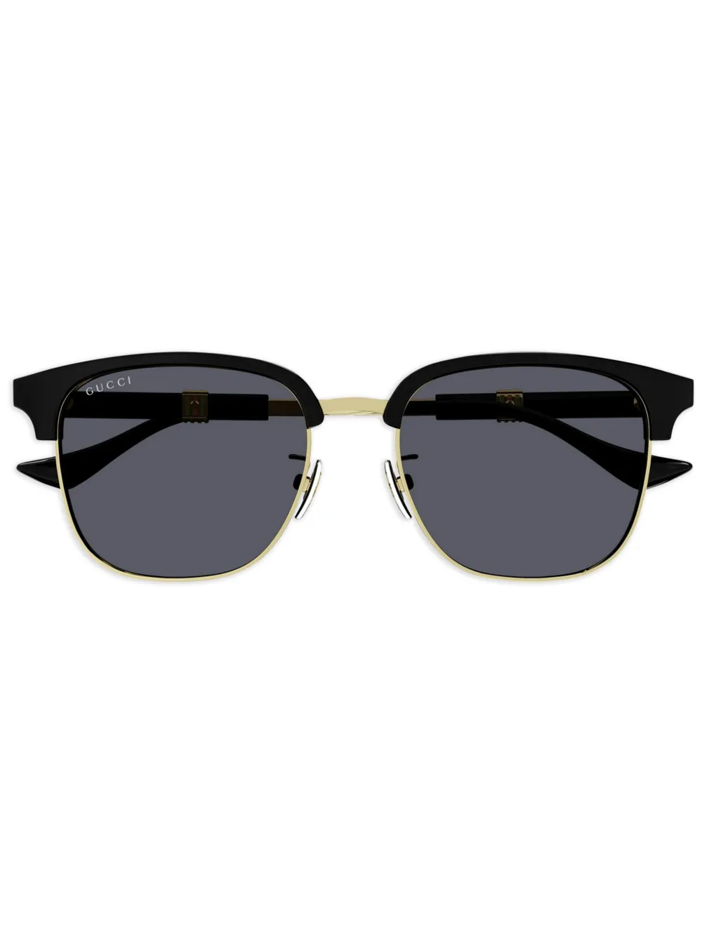 Gucci Eyewear Zonnebril met vierkant montuur Zwart