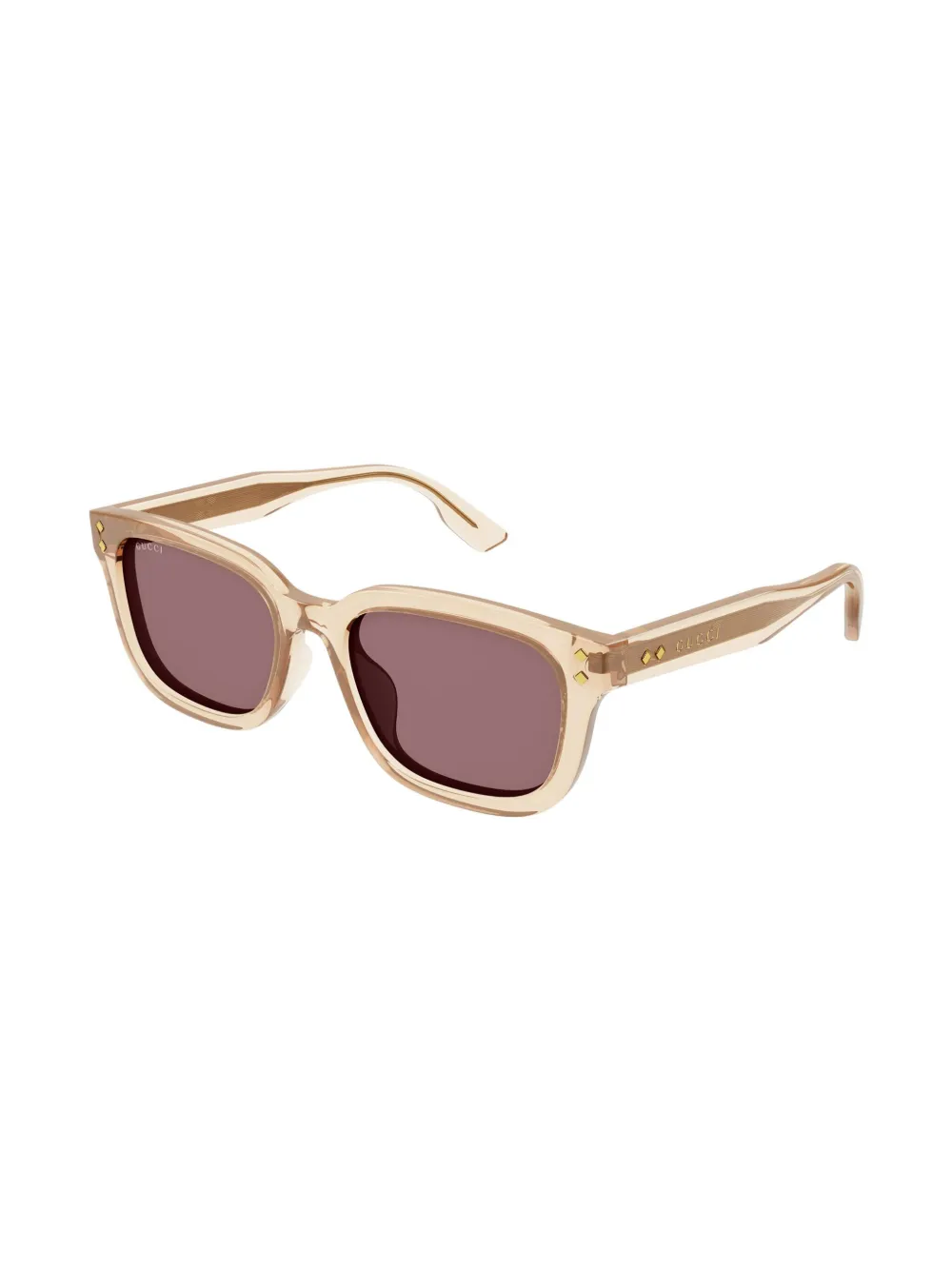 Gucci Eyewear Zonnebril met logoprint - Oranje