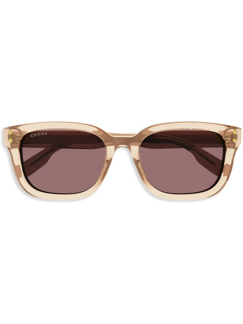 Gucci Logo-print Sunglasses In Orange