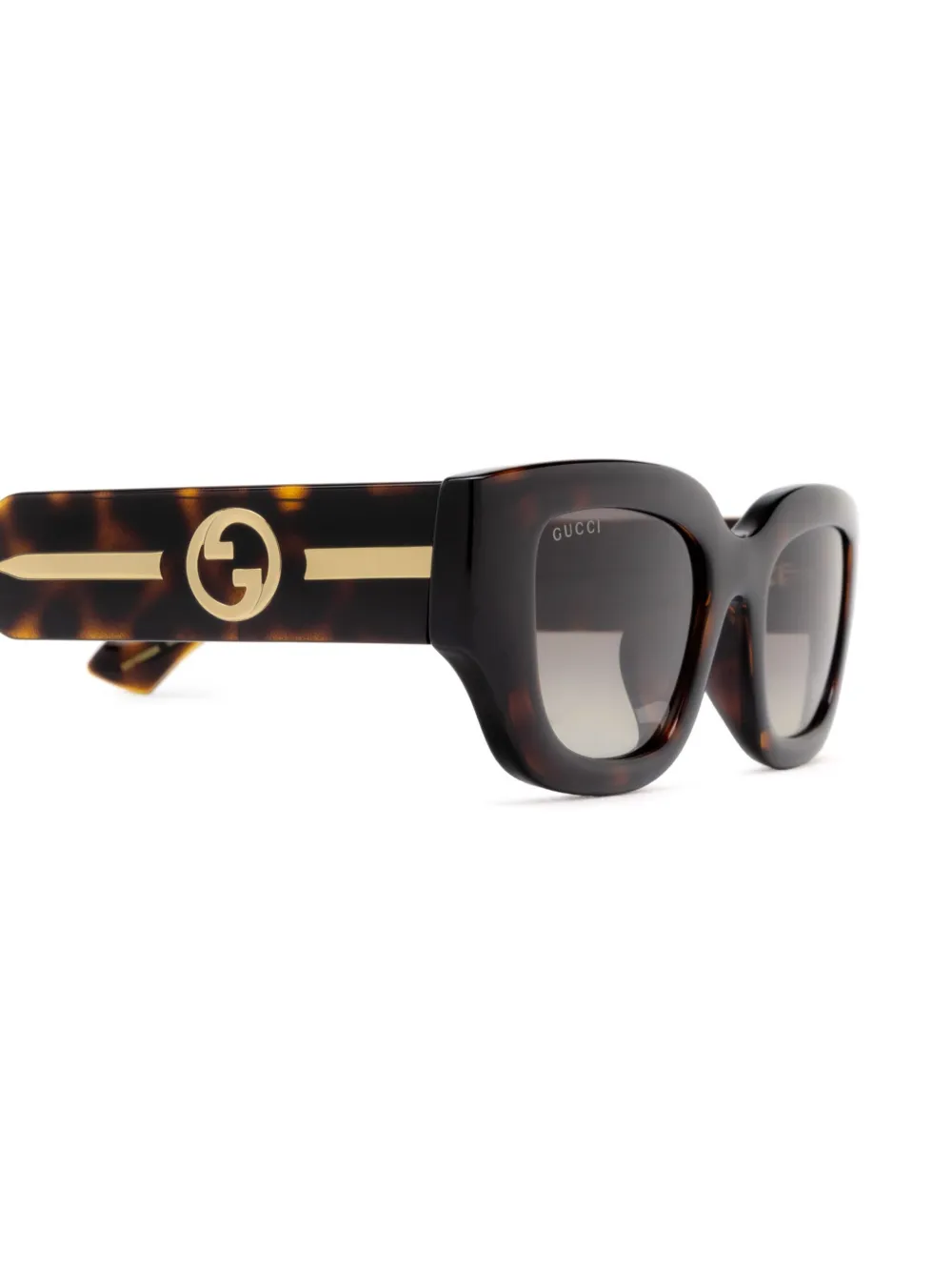 Gucci Eyewear Zonnebril met GG-logo Bruin