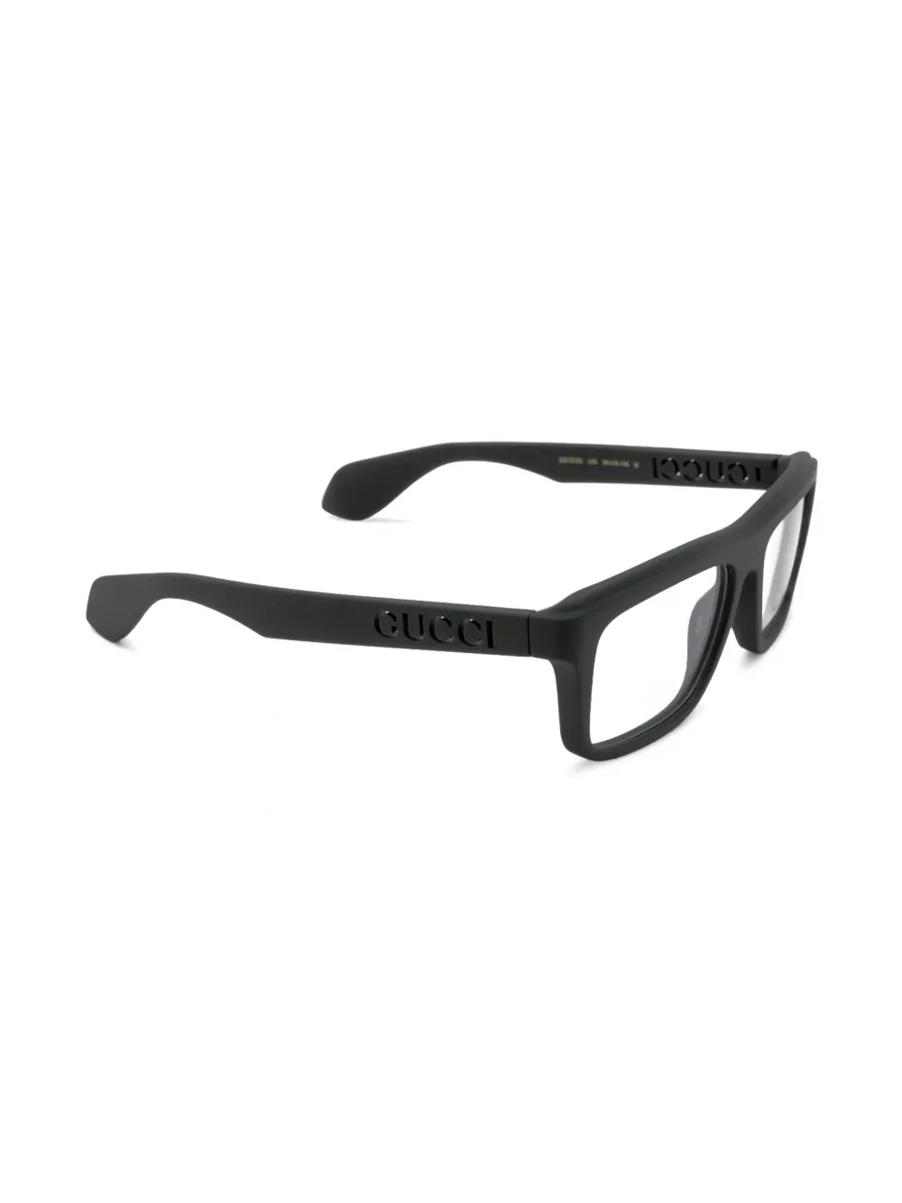 Gucci Eyewear Bril met rechthoekig montuur Groen