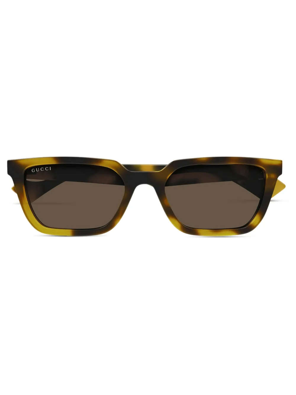 Gucci Eyewear Zonnebril met schildpadschild-design Geel