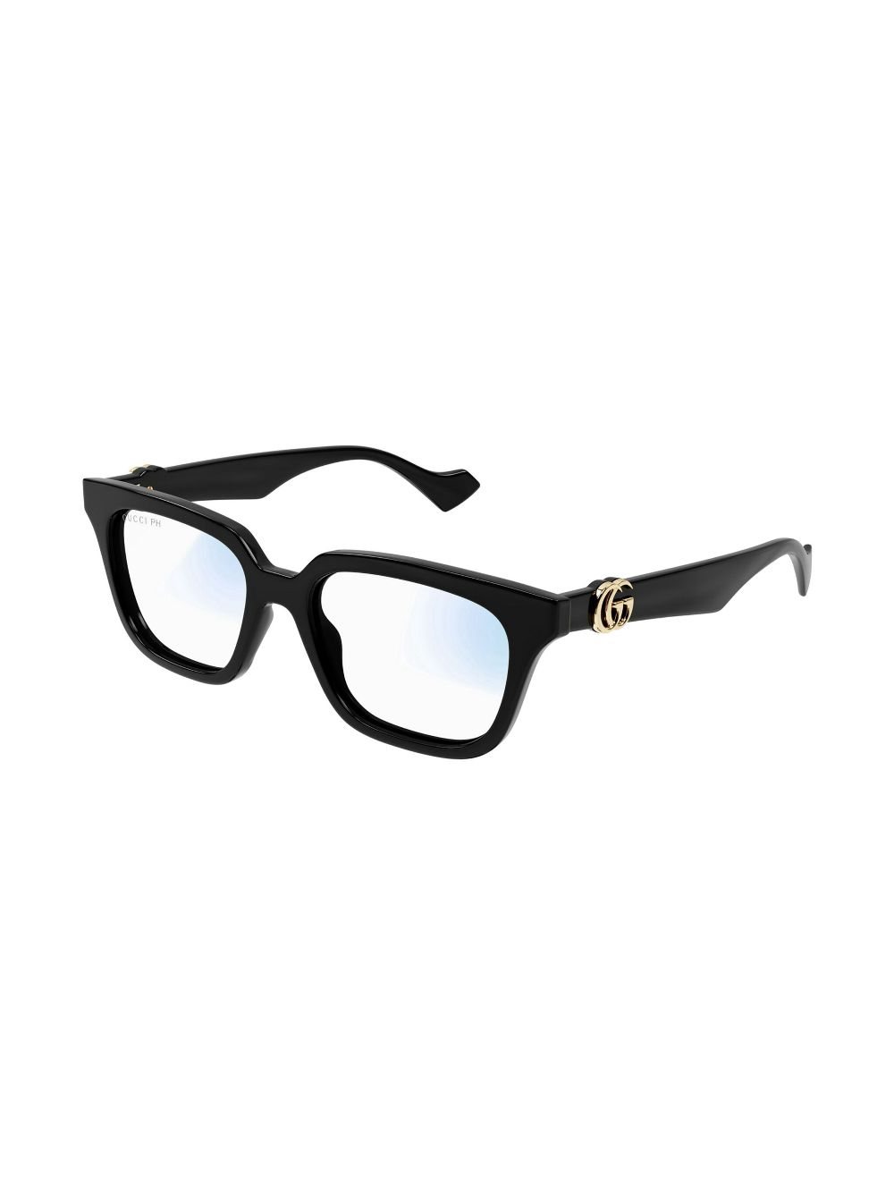 Gucci Eyewear Zonnebril met vierkant montuur - Zwart