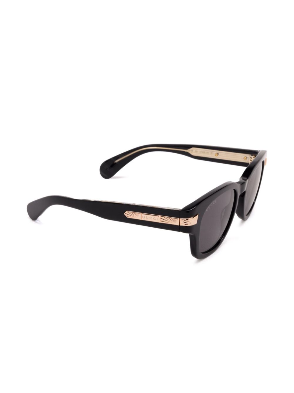 Gucci Eyewear Zonnebril met gegraveerd logo - Zwart