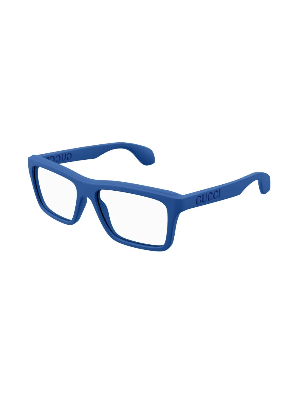 Gucci Eyewear Bril met rechthoekig montuur - Blauw