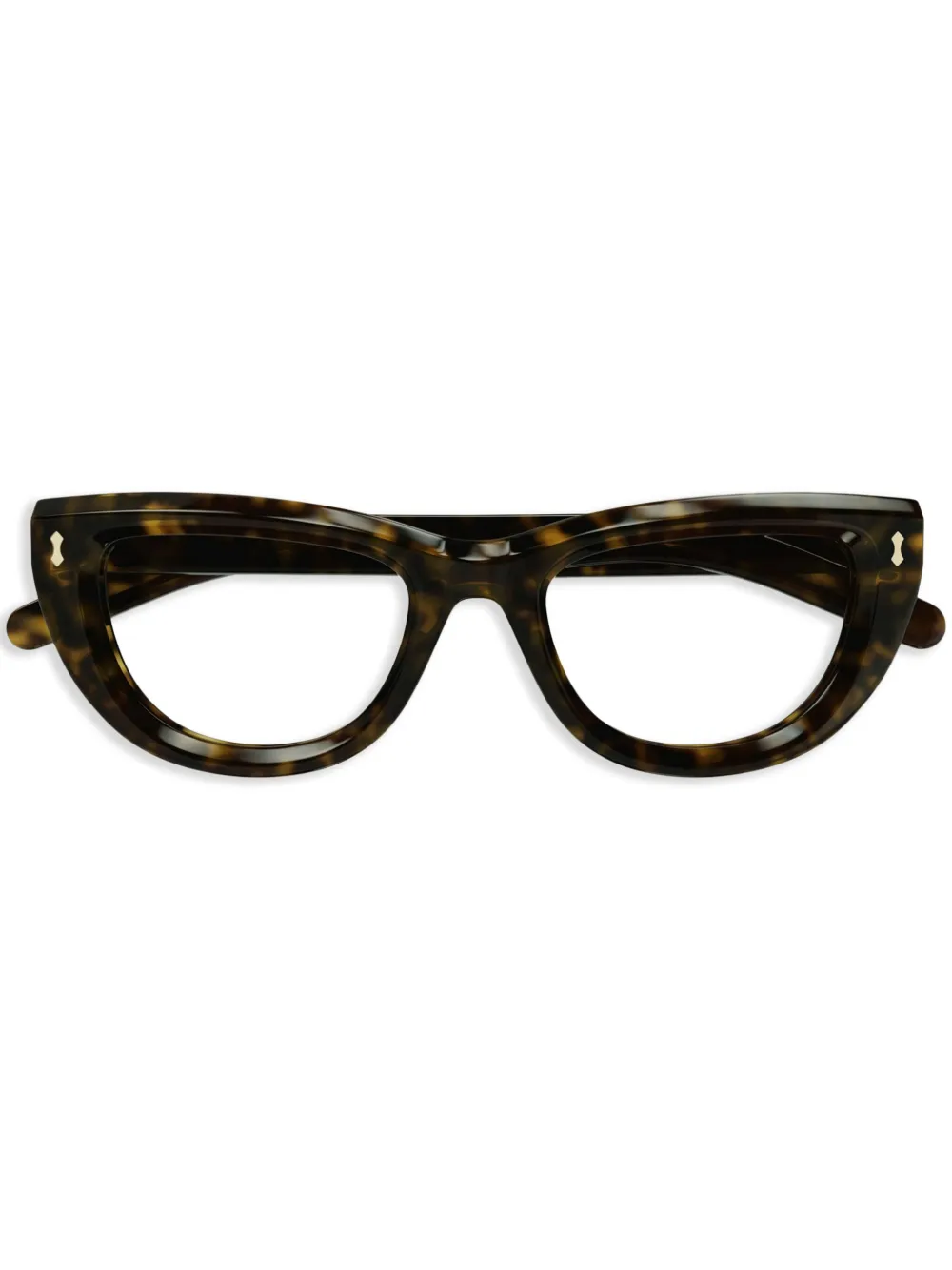 Gucci Eyewear ラウンド眼鏡フレーム - ブラウン Gucci Eyewear ラウンド眼鏡フレーム - ブラウン