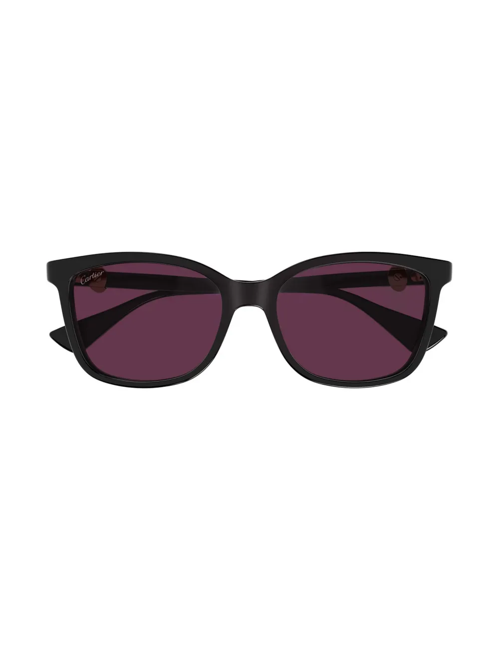 Cartier Eyewear Zonnebril met cat-eye montuur en logoplakkaat Zwart