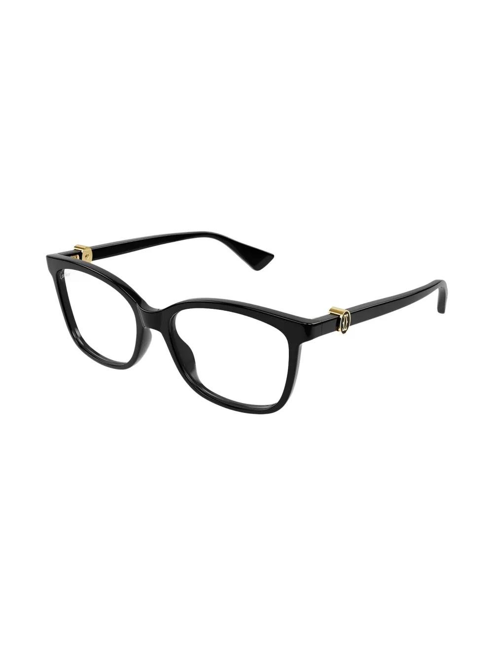 Cartier Eyewear Zonnebril met cat-eye montuur en logoplakkaat - Zwart