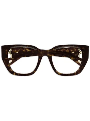 Chloé Eyewear CH0244O トータスシェル スクエア眼鏡フレーム