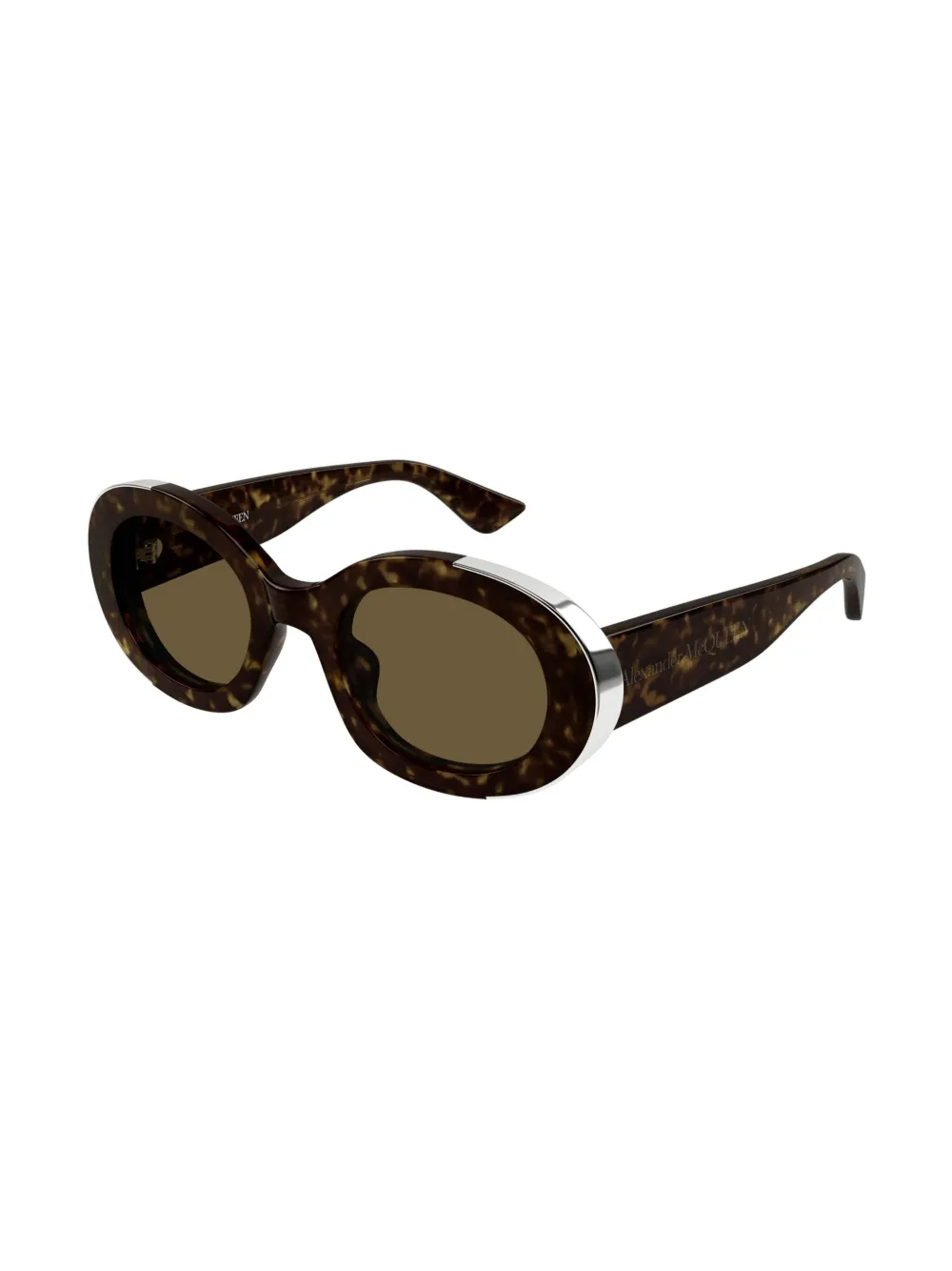 Alexander McQueen Eyewear AM0445S zonnebril Bruin