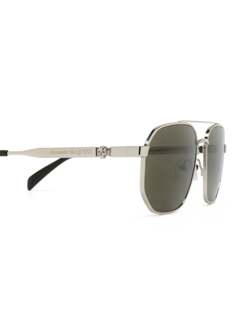 Alexander McQueen Eyewear AM0458S zonnebril Zilver