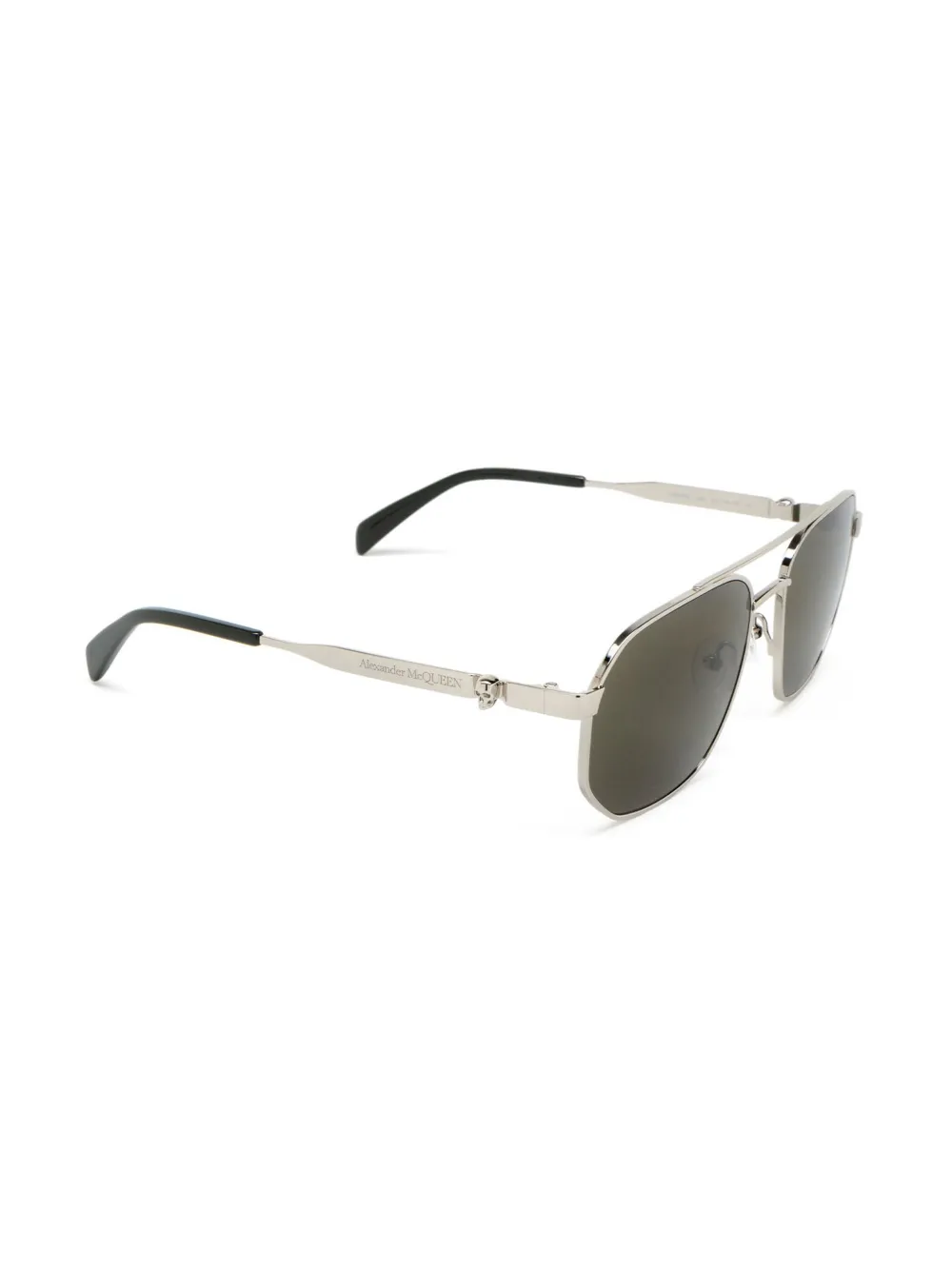 Alexander McQueen Eyewear AM0458S zonnebril Zilver
