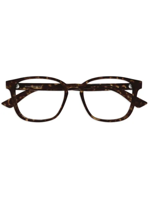 Alexander McQueen Eyewear tortoiseshell-effect glasses