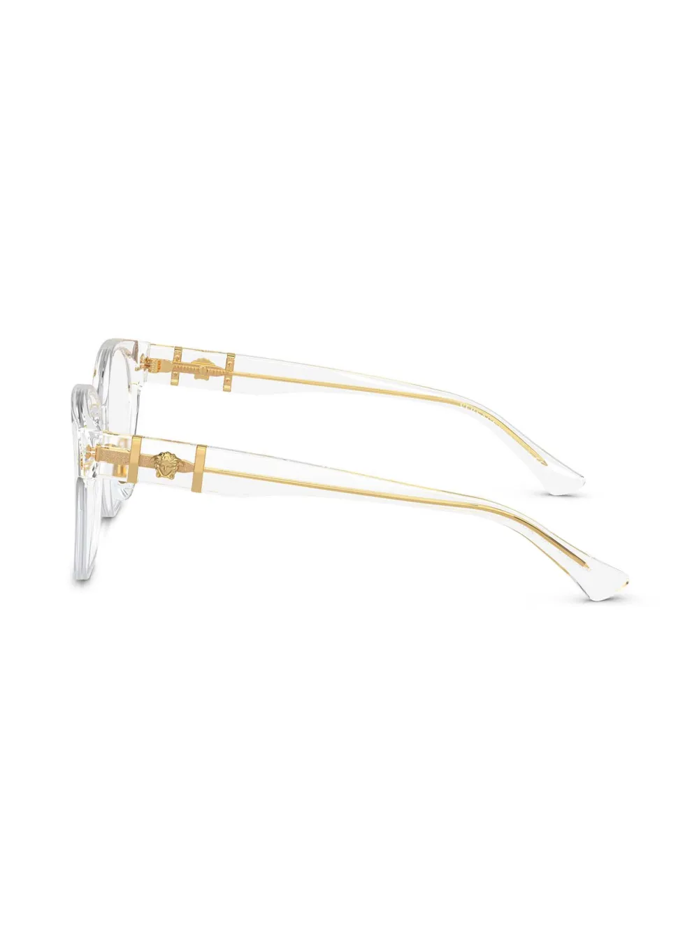 Versace Eyewear Bril met Medusa-plakkaat Wit