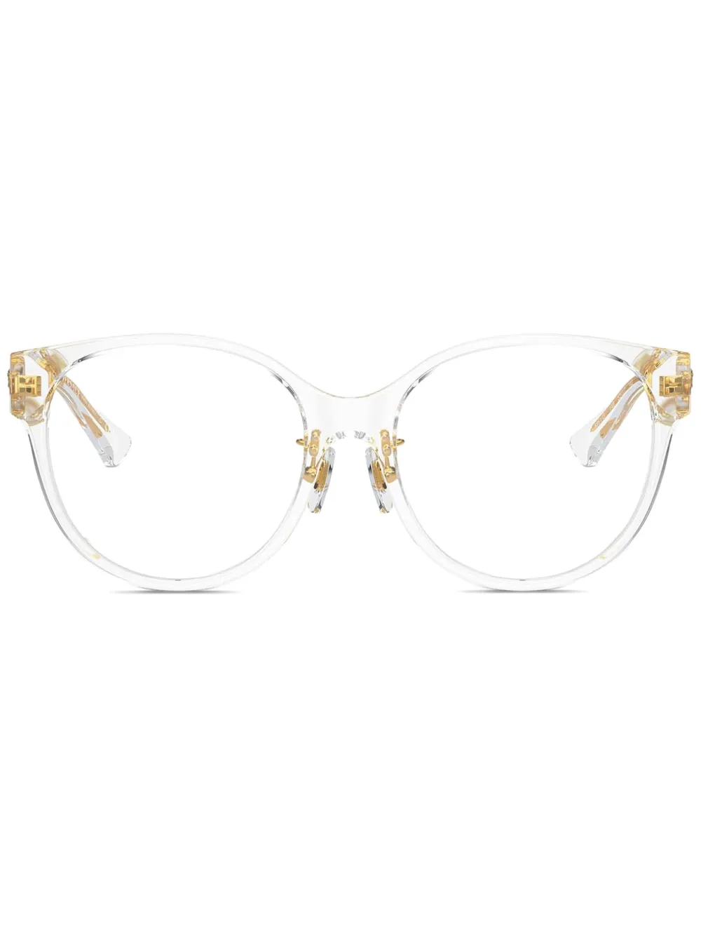 Versace Eyewear Bril met Medusa-plakkaat Wit