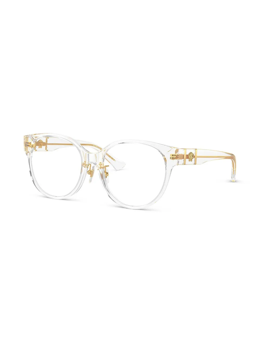 Versace Eyewear Bril met Medusa-plakkaat Wit