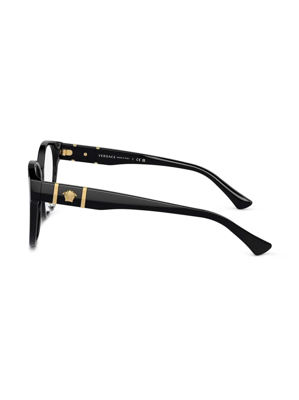 Versace Eyewear Bril met Medusa-plakkaat Zwart