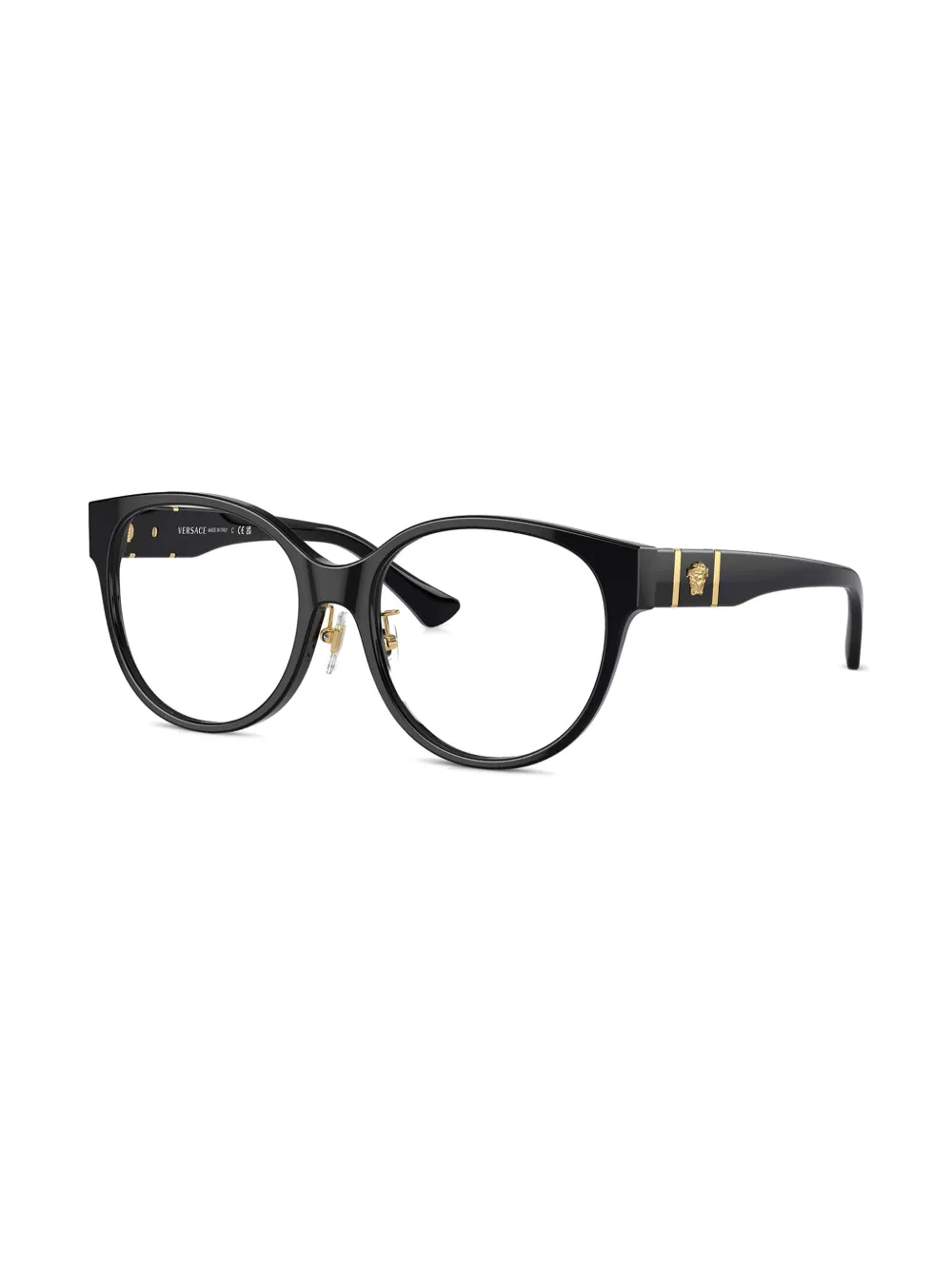 Versace Eyewear Bril met Medusa-plakkaat Zwart