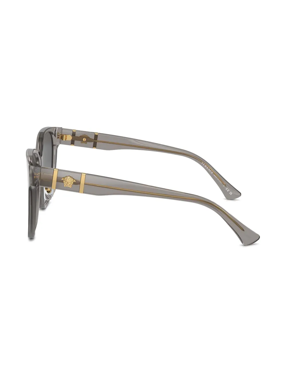 Versace Eyewear Zonnebril met vierkant montuur Grijs